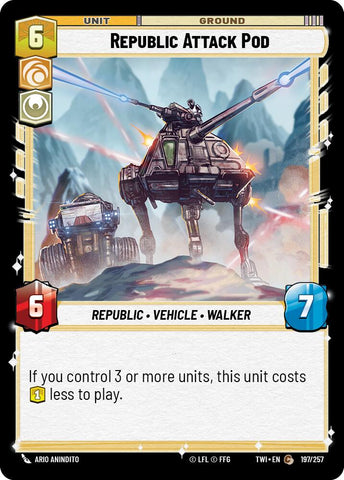 {SW-C}Republic Attack Pod (197/257) [Twilight of the Republic]