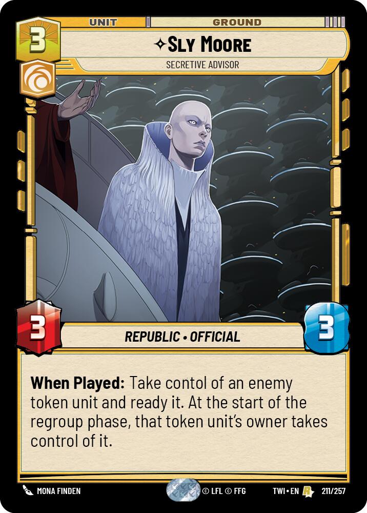 {SW-R}Sly Moore - Secretive Advisor (211/257) [Twilight of the Republic]