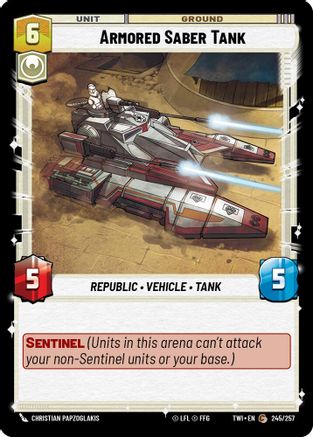 {SW-C}Armored Saber Tank (245/257) [Twilight of the Republic]
