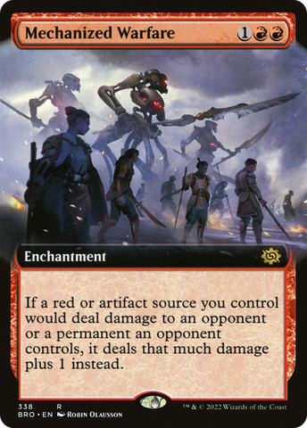 {R} Mechanized Warfare (Extended Art) [The Brothers' War][BRO 338]