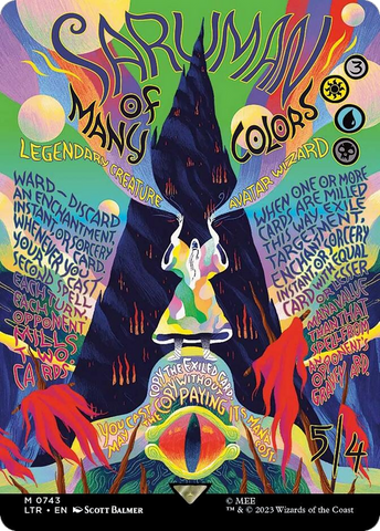 {R} Saruman of Many Colors (Borderless Poster) [The Lord of the Rings: Tales of Middle-Earth][LTR 743]