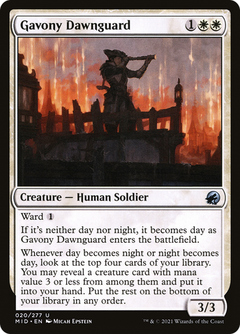{C} Gavony Dawnguard [Innistrad: Midnight Hunt][MID 020]