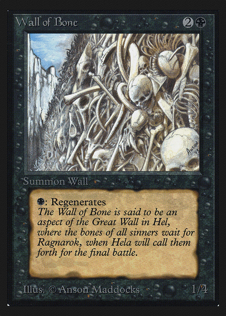 {C} Wall of Bone [CollectorsÃ¢Â€Â™ Edition][GB CED 133]