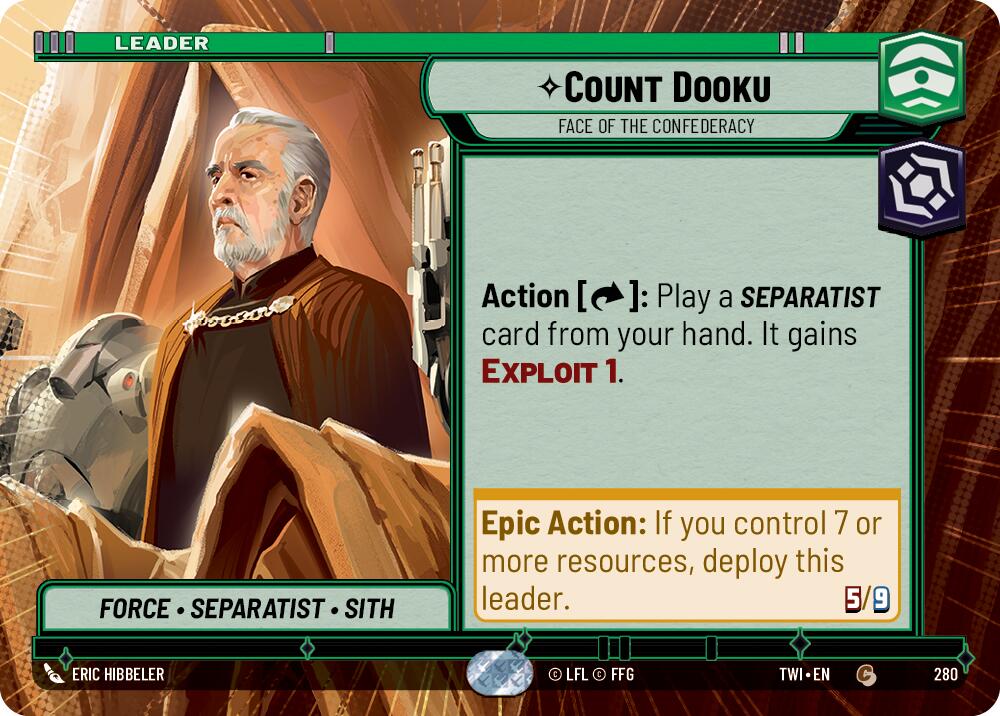 {SW-LD}Count Dooku - Face of the Confederacy (Hyperspace) (280) [Twilight of the Republic]