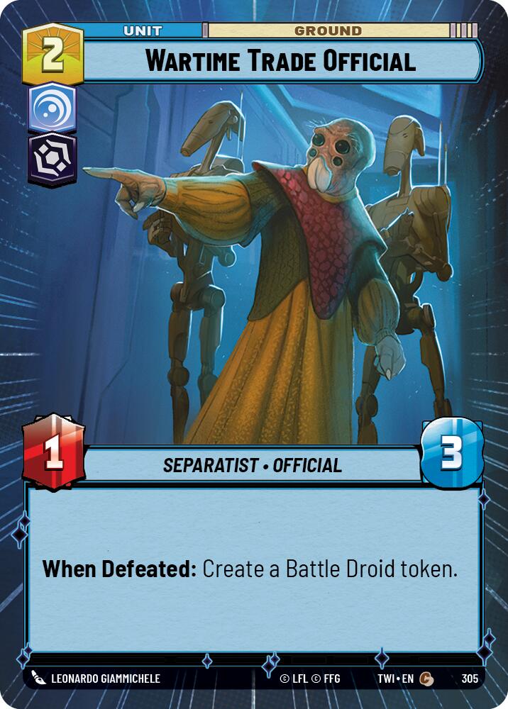 {SW-C}Wartime Trade Official (Hyperspace) (305) [Twilight of the Republic]