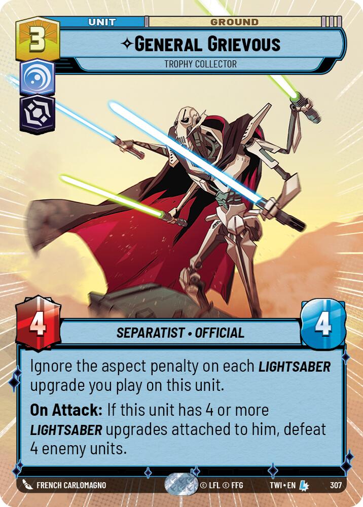 {SW-R}General Grievous - Trophy Collector (Hyperspace) (307) [Twilight of the Republic]