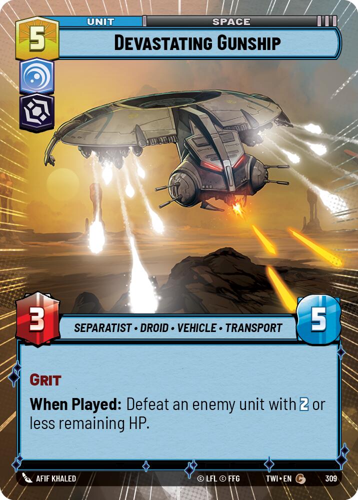 {SW-C}Devastating Gunship (Hyperspace) (309) [Twilight of the Republic]