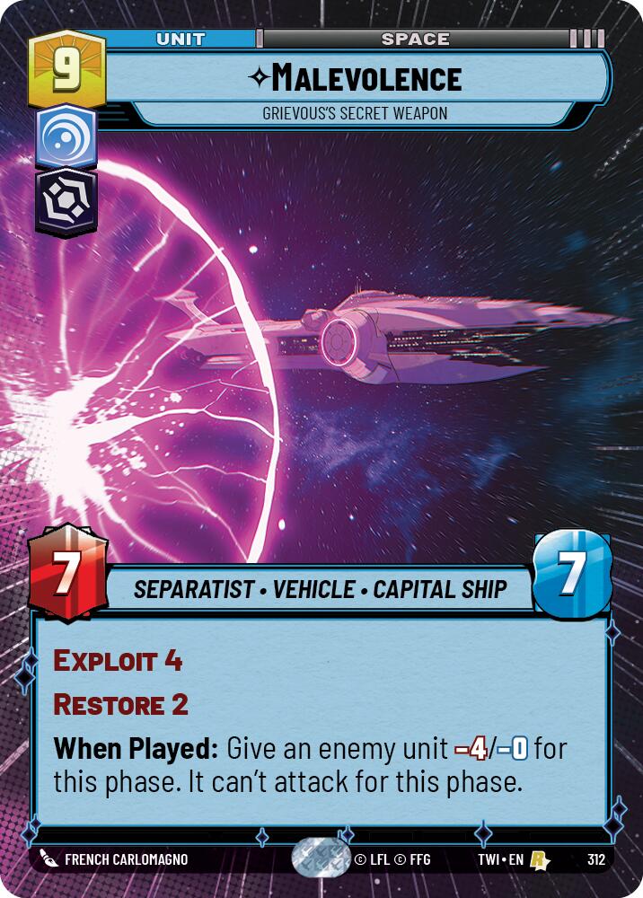 {SW-R}Malevolence - Grievous's Secret Weapon (Hyperspace) (312) [Twilight of the Republic]