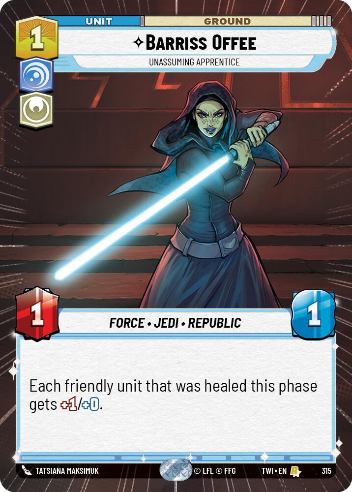 {SW-R}Barriss Offee - Unassuming Apprentice (Hyperspace) (315) [Twilight of the Republic]