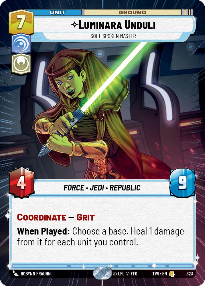 {SW-R}Luminara Unduli - Soft-Spoken Master (Hyperspace) (323) [Twilight of the Republic]