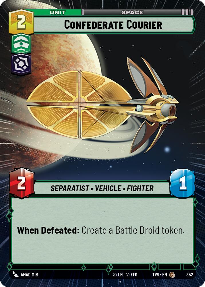 {SW-C}Confederate Courier (Hyperspace) (352) [Twilight of the Republic]