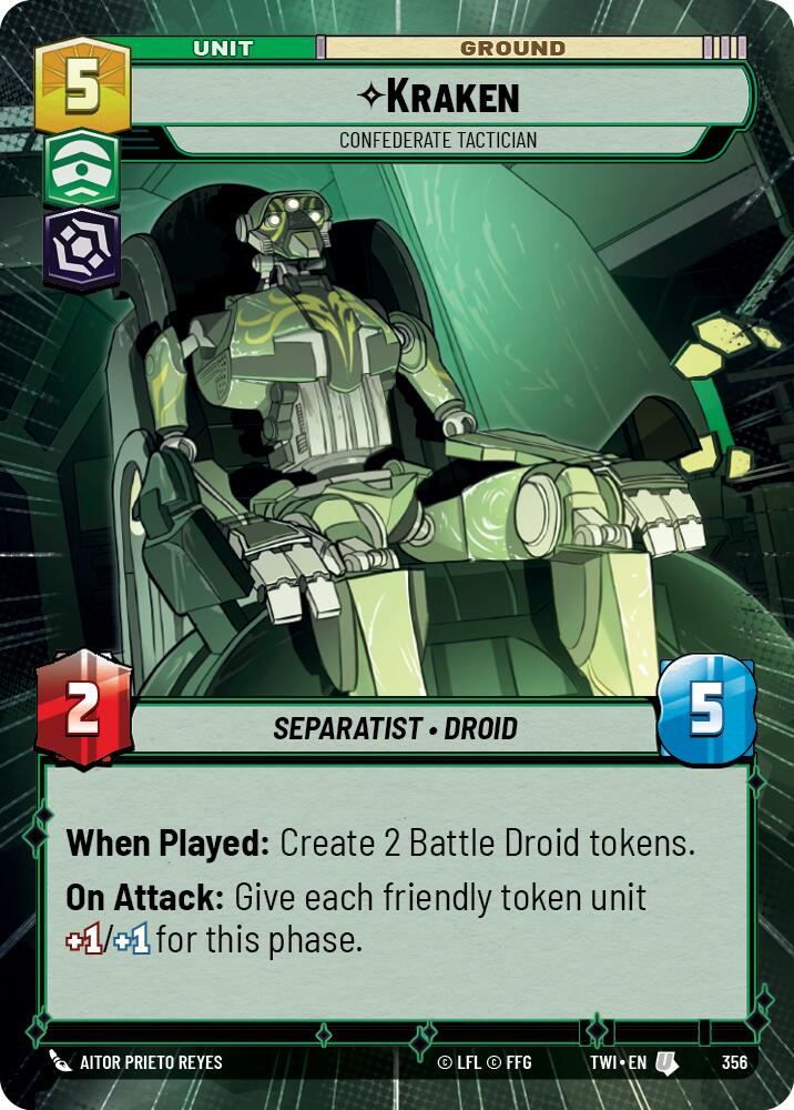 {SW-C}Kraken - Confederate Tactician (Hyperspace) (356) [Twilight of the Republic]