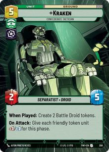 {SW-C}Kraken - Confederate Tactician (Hyperspace) (356) [Twilight of the Republic]