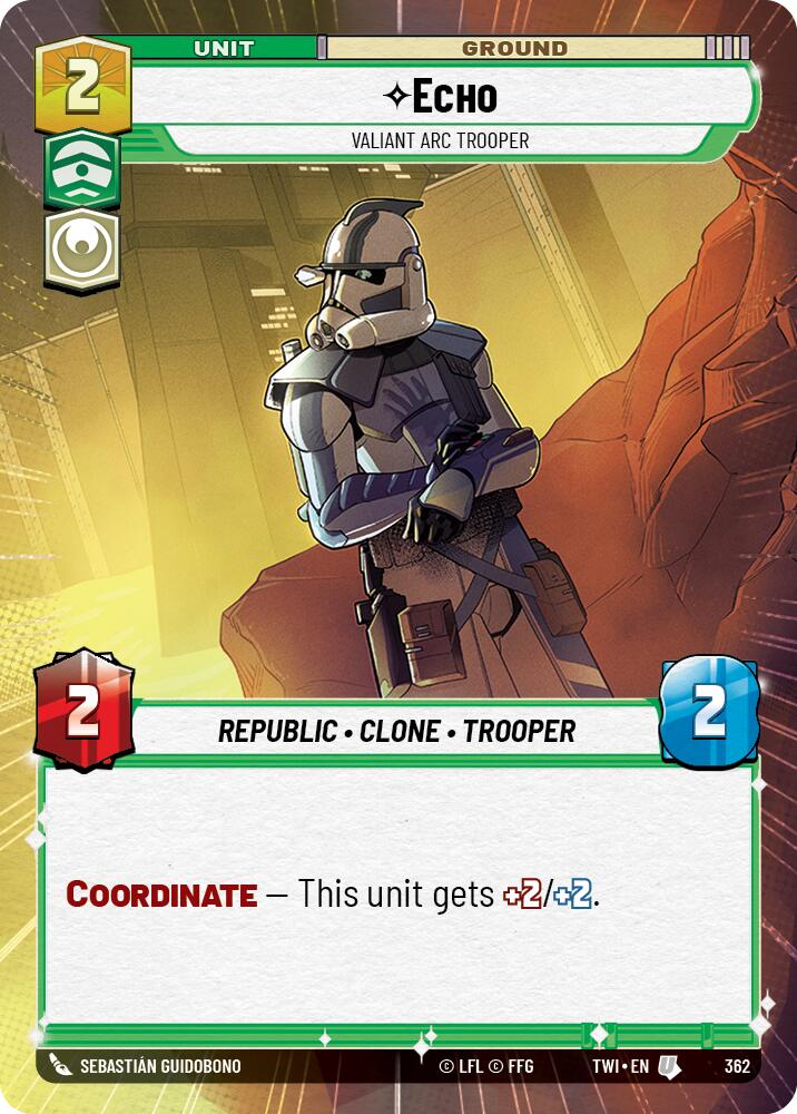 {SW-C}Echo - Valiant ARC Trooper (Hyperspace) (362) [Twilight of the Republic]