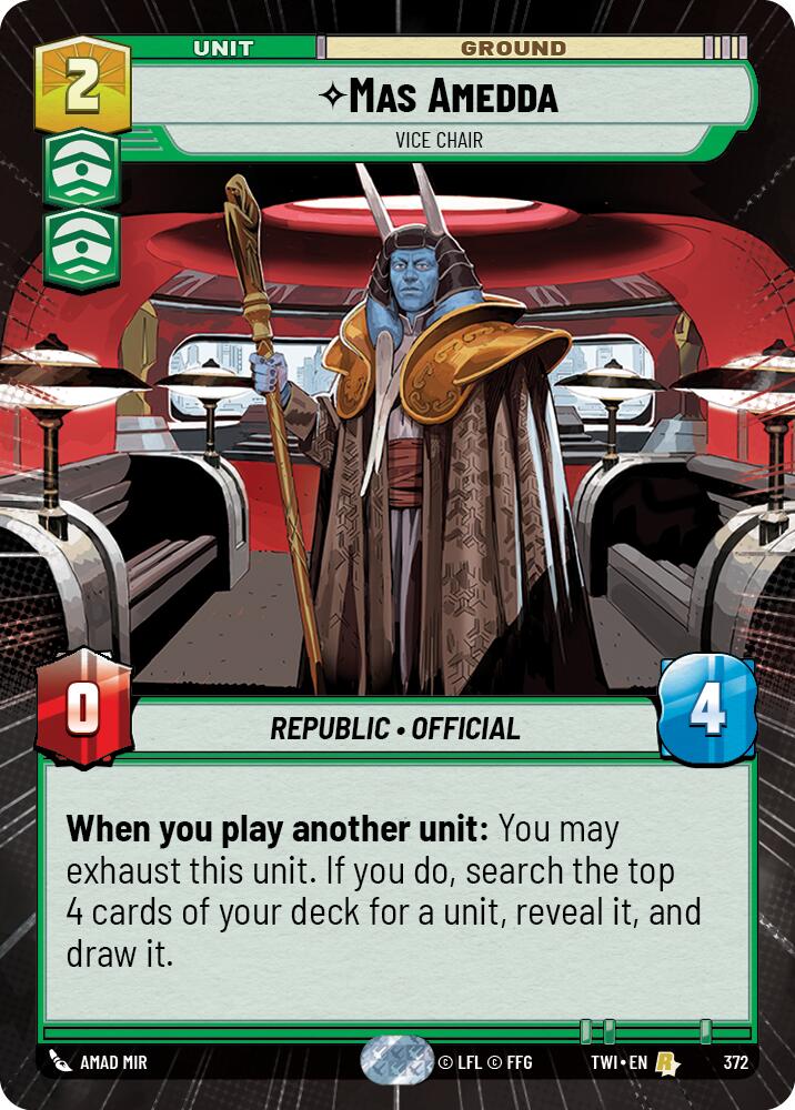 {SW-R}Mas Amedda - Vice Chair (Hyperspace) (372) [Twilight of the Republic]