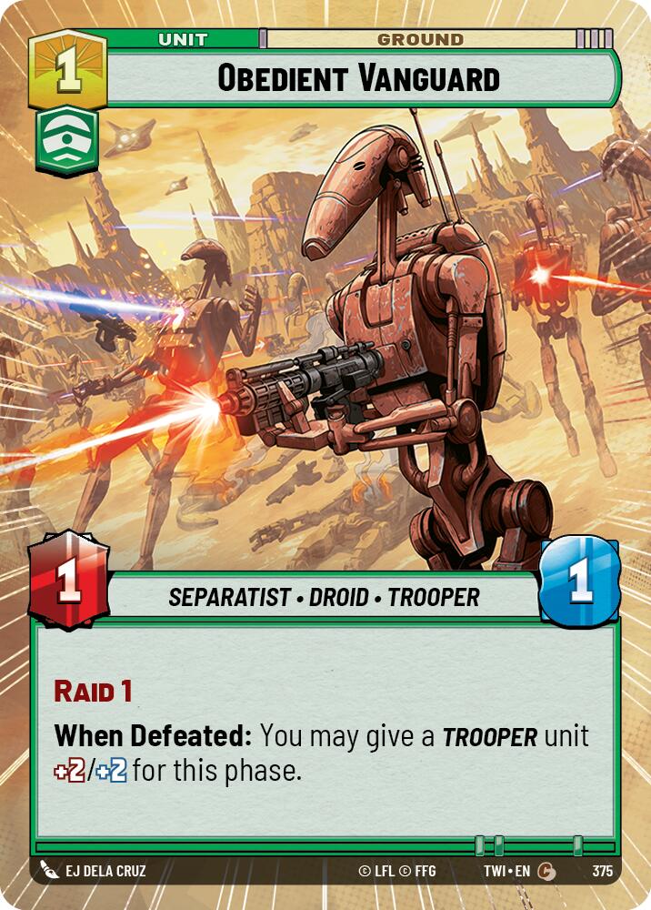 {SW-C}Obedient Vanguard (Hyperspace) (375) [Twilight of the Republic]
