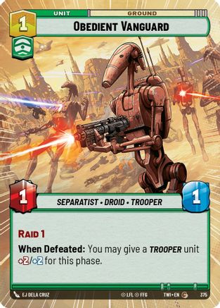 {SW-C}Obedient Vanguard (Hyperspace) (375) [Twilight of the Republic]