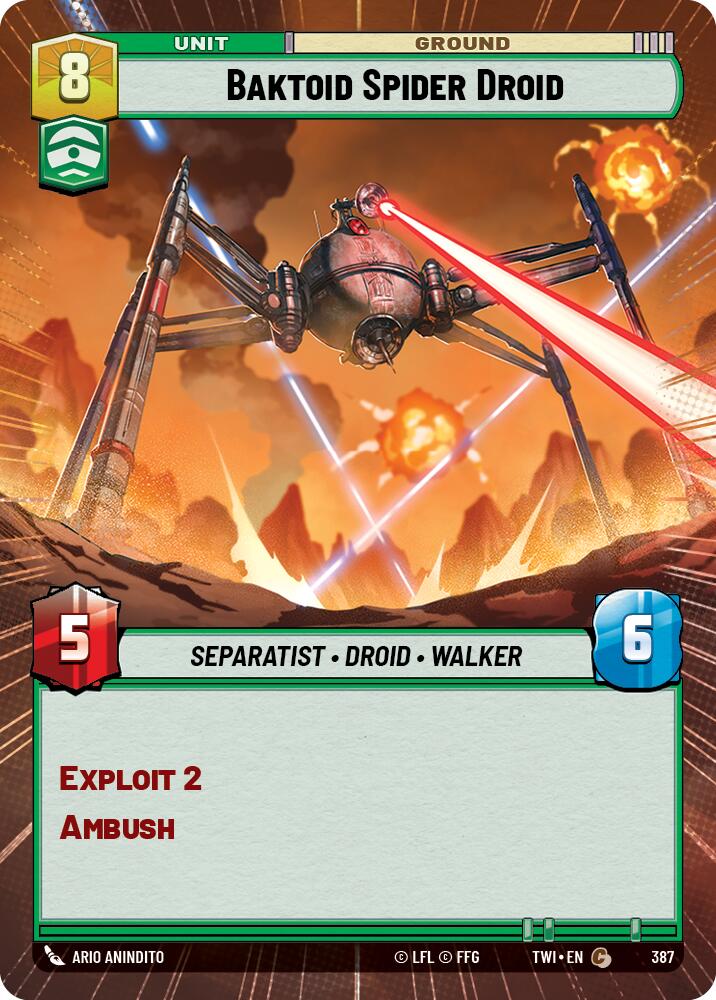 {SW-C}Baktoid Spider Droid (Hyperspace) (387) [Twilight of the Republic]