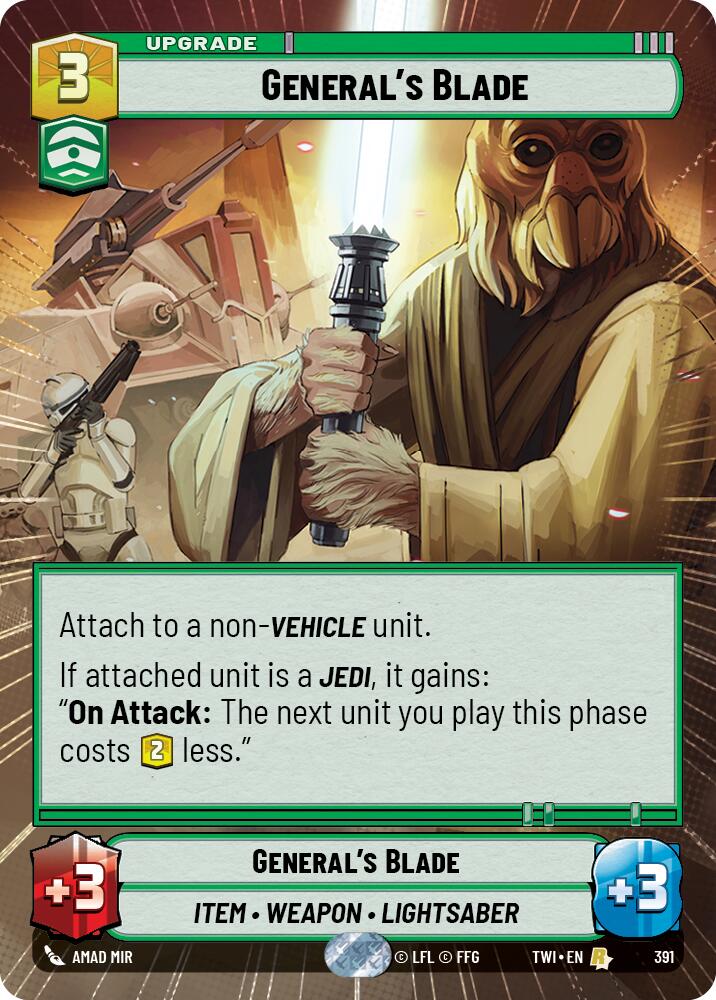 {SW-R}General's Blade (Hyperspace) (391) [Twilight of the Republic]