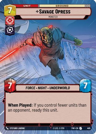 {SW-C}Savage Opress - Monster (Hyperspace) (405) [Twilight of the Republic]