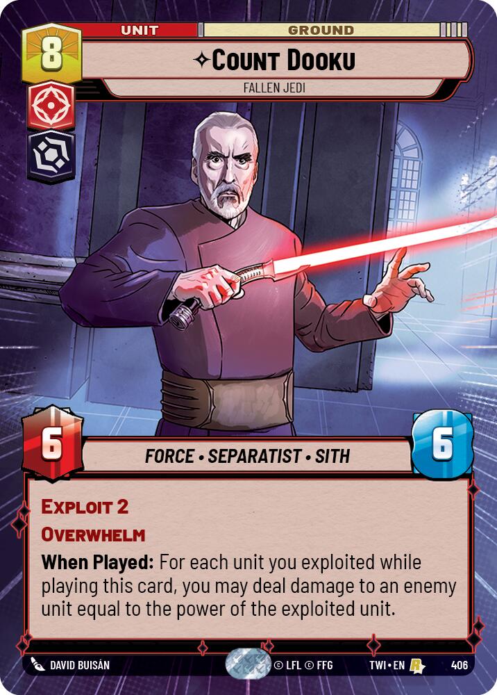 {SW-R}Count Dooku - Fallen Jedi (Hyperspace) (406) [Twilight of the Republic]