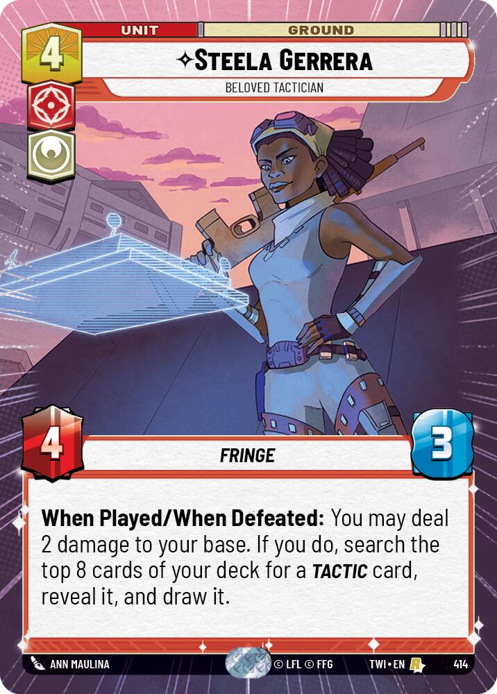 {SW-R}Steela Gerrera - Beloved Tactician (Hyperspace) (414) [Twilight of the Republic]