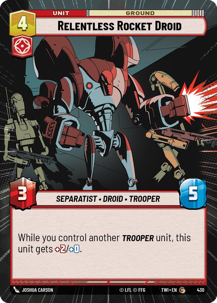 {SW-C}Relentless Rocket Droid (Hyperspace) (430) [Twilight of the Republic]