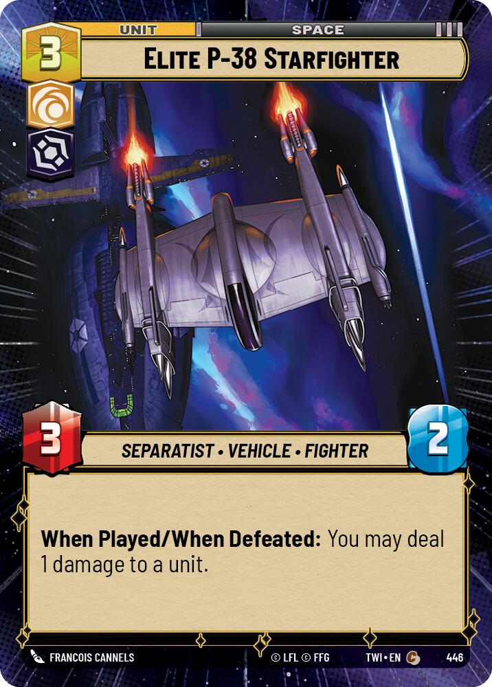 {SW-C}Elite P-38 Starfighter (Hyperspace) (446) [Twilight of the Republic]