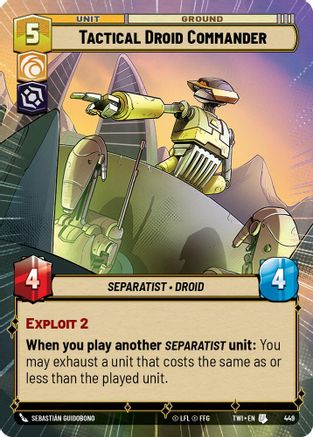 {SW-C}Tactical Droid Commander (Hyperspace) (449) [Twilight of the Republic]