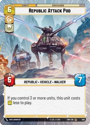 {SW-C}Republic Attack Pod (Hyperspace) (462) [Twilight of the Republic]