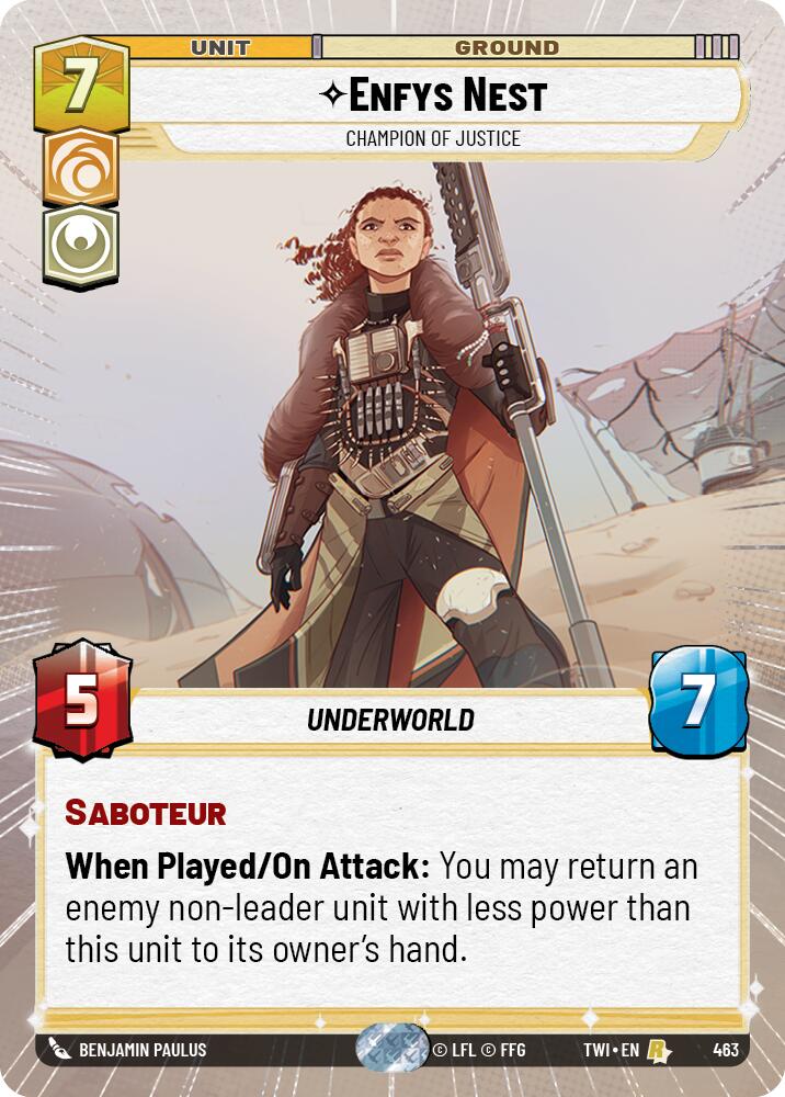 {SW-R}Enfys Nest - Champion of Justice (Hyperspace) (463) [Twilight of the Republic]