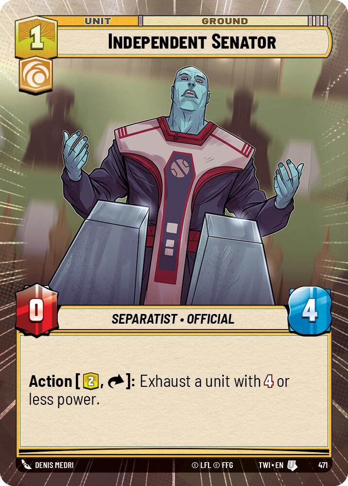 {SW-C}Independent Senator (Hyperspace) (471) [Twilight of the Republic]