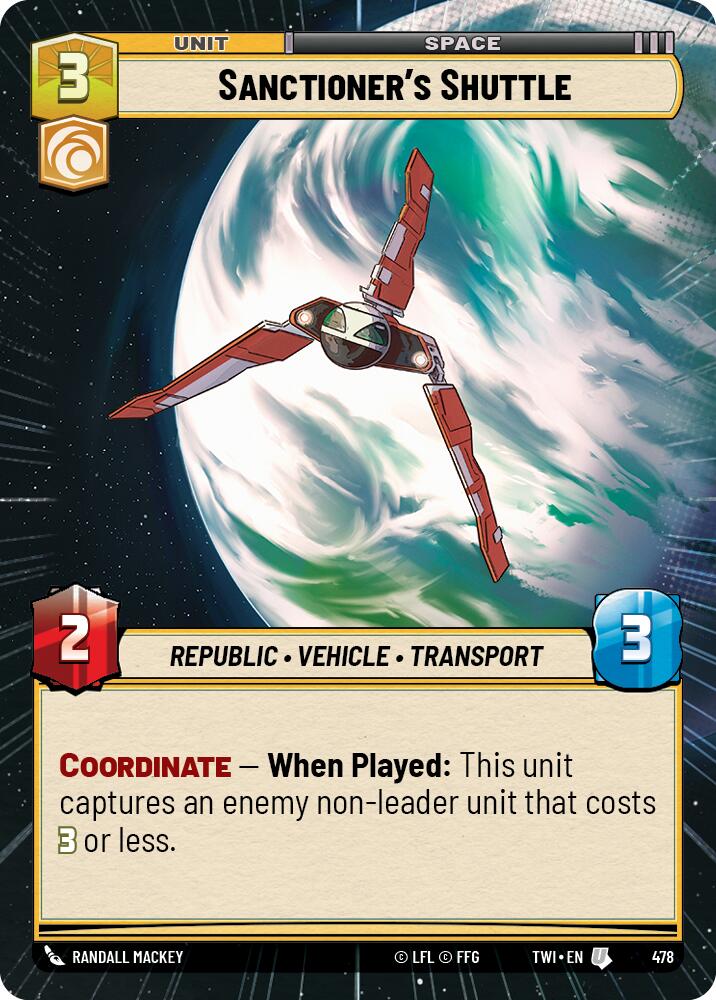 {SW-C}Sanctioner's Shuttle (Hyperspace) (478) [Twilight of the Republic]