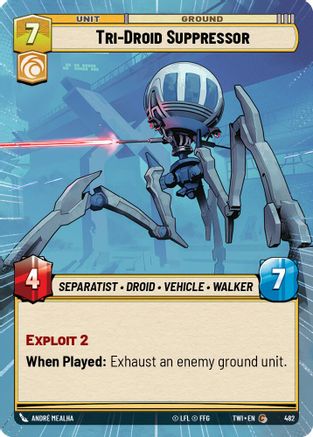 {SW-C}Tri-Droid Suppressor (Hyperspace) (482) [Twilight of the Republic]