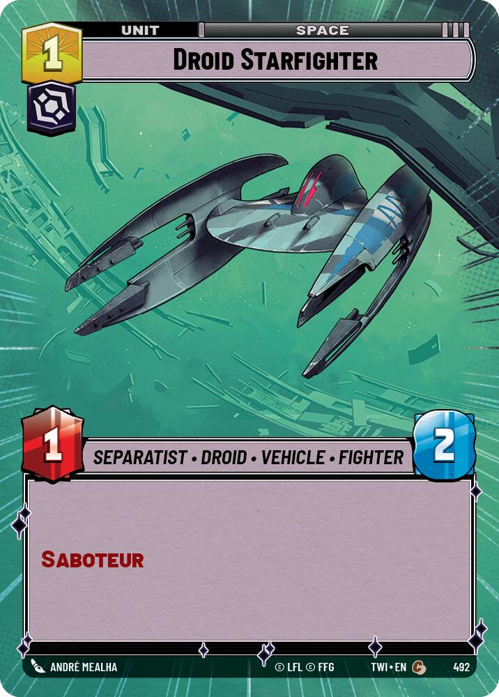 {SW-C}Droid Starfighter (Hyperspace) (492) [Twilight of the Republic]