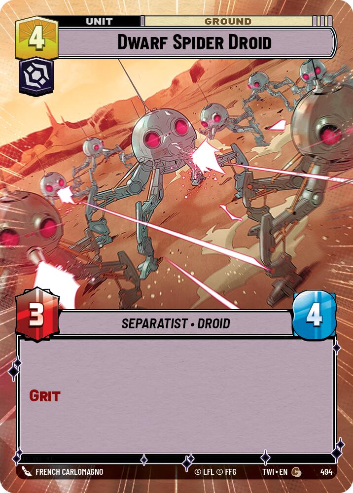 {SW-C}Dwarf Spider Droid (Hyperspace) (494) [Twilight of the Republic]