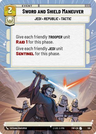 {SW-C}Sword and Shield Maneuver (Hyperspace) (510) [Twilight of the Republic]