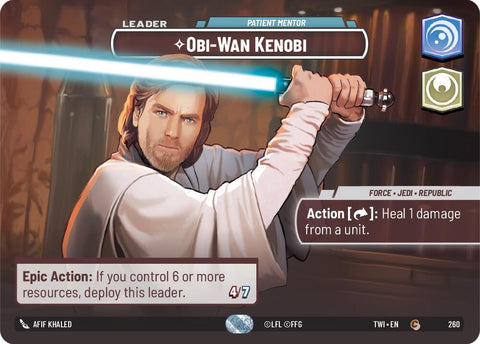 {SW-SH}Obi-Wan Kenobi - Patient Mentor (Showcase) (260) [Twilight of the Republic]