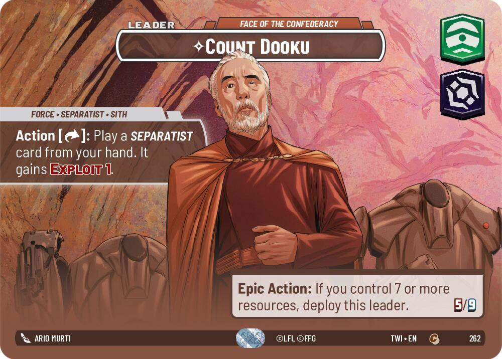 {SW-SH}Count Dooku - Face of the Confederacy (Showcase) (262) [Twilight of the Republic]