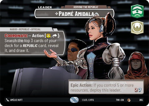 {SW-SH}Padme Amidala - Serving the Republic (Showcase) (265) [Twilight of the Republic]