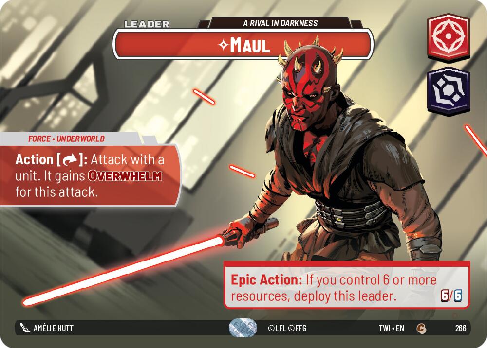 {SW-SH}Maul - A Rival in Darkness (Showcase) (266) [Twilight of the Republic]