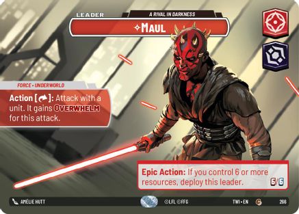 {SW-SH}Maul - A Rival in Darkness (Showcase) (266) [Twilight of the Republic]
