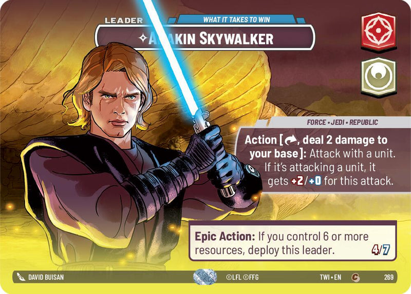 {SW-SH}Anakin Skywalker - What it Takes to Win (Showcase) (269) [Twilight of the Republic]