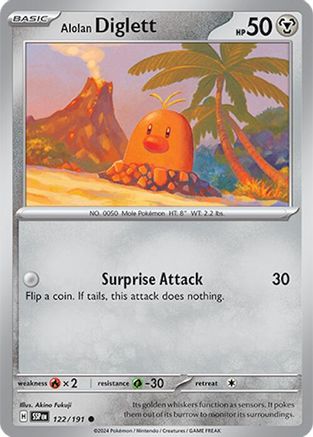 [PKM] Alolan Diglett (122/191) [Scarlet & Violet: Surging Sparks]