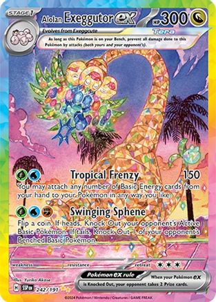 [PKM] Alolan Exeggutor ex (242/191) [Scarlet & Violet: Surging Sparks]