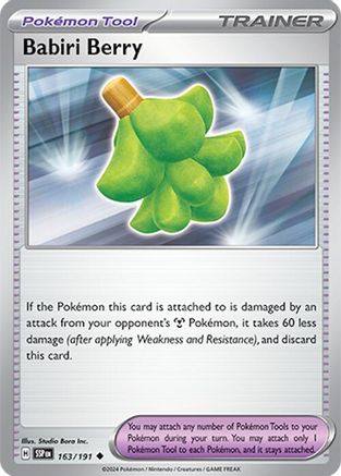 [PKM] Babiri Berry (163/191) [Scarlet & Violet: Surging Sparks]