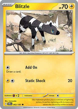 [PKM] Blitzle (062/191) [Scarlet & Violet: Surging Sparks]