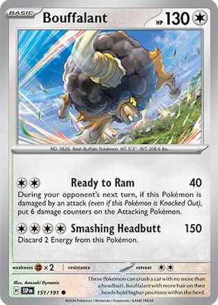 [PKM] Bouffalant (151/191) [Scarlet & Violet: Surging Sparks]