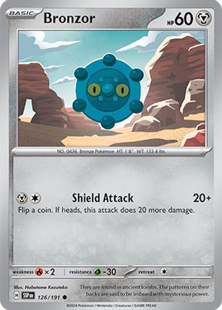 [PKM] Bronzor (126/191) [Scarlet & Violet: Surging Sparks]