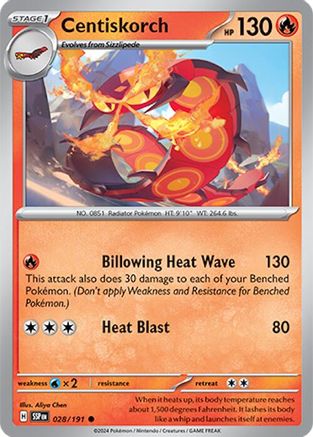 [PKM] Centiskorch (028/191) [Scarlet & Violet: Surging Sparks]